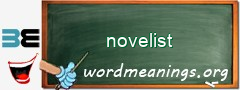 WordMeaning blackboard for novelist